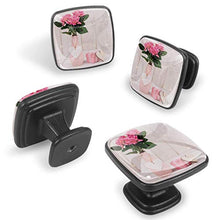 Mother's or Women's Day flowers composition Pomelli per Porta Set di 4 Pomelli per Mobili Manopole per Cassetti Cucina Armadio Vetro