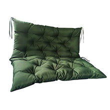 JHuanic - Cuscino per panca da giardino, per esterni, per schienale interno, cuscino per sedia a dondolo, lavabile, per 2-3 posti, 150 x 100 x 10 cm, colore: Verde