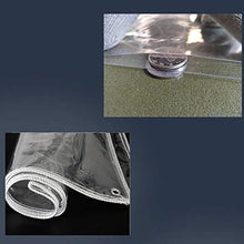 LXHONG Telone Impermeabile in PVC con Occhielli，Tela Cerata Resistente, Ripari da Campeggio per Impianti Serra Tetto, Personalizzabile (Color : Chiaro, Size : 5x2.4m)