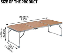 Tavolo da picnic all'aperto Tavolo da campeggio pieghevole da 3 ft Tavolo da picnic multiuso in alluminio portatile con maniglia di trasporto per partito, spiaggia, cortile, barbecue, interni ed ester