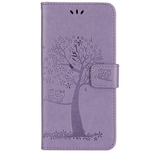 Robinsoni Custodia Compatibile con Samsung Galaxy A8 2018 Cover Folio a Fogli Mobili Cover Libro Pelle PU Case Taccuino Cover Portafoglio Custodia Libretto Retro Flip Caso Albero in Rilievo Cover