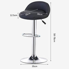 WZX Sgabelli da bancone da Cucina Sgabello Alto con Schienale Sedie girevoli Sgabello Alto Sedia Sgabello Sollevamento Sedia per Il Tempo Libero Sgabelli Colazione
