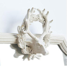 Specchio da Parete in Resina: per ingressi, soggiorni, bagni, specchi per la casa Decor 39,5 x 46,5 cm (Bianco)