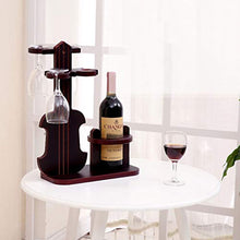 ZHIQ Portabottiglie di Vino, Portabottiglie in Legno, Ripiano Portabottiglie in Piedi, Ripiano per Vino a Forma di Violino