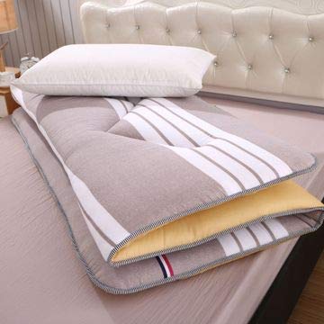 HQEFC Morbido Materasso Tatami Antiscivolo Leggero E Facile da Trasportare E Riporre Futon Pieghevole Addensato per Letto nel Dormitorio Studentesco,Grigio,120x200cm