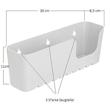 Sanixa TA4520201 - Mensola da doccia senza foratura, sistema di fissaggio Nano | Portata fino a 10 kg | Cestino per doccia in plastica per bagno e cucina