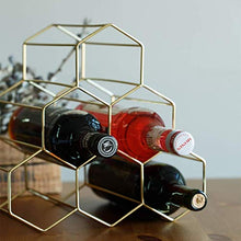 LHQ-HQ Bottiglia di Vino Wine Rack Rack Creativa Semplice Metallo Bottiglia Stabile Wine Rack Decorazione Domestica Multi-Funzione Display Rack Wine Rack