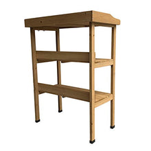 Gardiun KNH1090 Tavolo da Lavoro Giardino in Legno Naturale Melvin. Dimensioni 76 x 37 x 89 cm, Multicolore