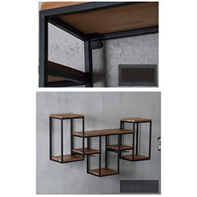 LDM Mensole galleggianti, Mensole galleggianti Mensole Decorative in Stile retrò, Espositore portaoggetti, Portabottiglie per Vino in Legno massello Portabottiglie per Vino per Soggiorno