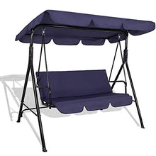 SPRINGOS - Dondolo da giardino Fiona, con tetto, per 3 persone, altezza x larghezza x profondità: 150 x 170 x 109 cm