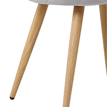 OFCASA - Set di 2 sedie da cucina in velluto imbottito, seduta con gambe in metallo, 2 sedie, colore: Grigio