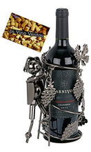 Brubaker Portabottiglie per Vino - Vignaioli Viticoltore - Decorazione in Metallo - Portabottiglie con Biglietto d'Auguri - Regalo del Vino
