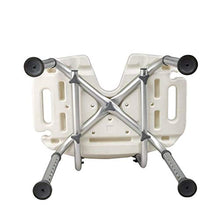Sgabelli da Bagno in Lega di Alluminio ad Altezza Regolabile, Sgabello da Bagno Antiscivolo per Donne Incinte da Doccia 66-84 cm 0104