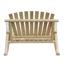 miozzi Panchina Dondolo da Giardino 2 Posti in Legno 96x112.5x100 cm