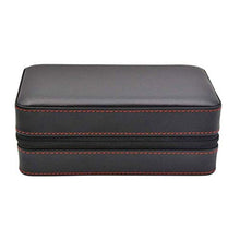 NIHAOA Accessori del Sigaro Portable Sigaro da Viaggio in Pelle Nera corrosione Humidor - Cigar Desktop idratante con Il Vassoio Cigar Box Buon apporto di umidità