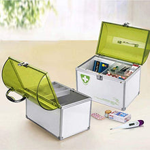 Wjmss Cabina di immagazzinamento della Medicina Cabinetto Domestico Multifunzionale Finitura del farmaco Finitura del Primo Soccorso Kit di Primo Soccorso in Lega di Alluminio Pill Transparent Box
