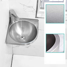 JPOYT-O Lavabo Hanging Bacino, in Acciaio Inox Rotonda Kitchen Sink Bowl