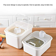 Rockyin Sigillato in plastica Copertura di Vibrazione con Le imposte Rice silos di immagazzinamento Cucina Ambientale Storage Box 10kg