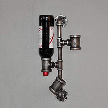 Elegante Semplicità Portabottiglie Tubi Di Ferro Decorazioni da Bar Decorazione da Parete Appeso a Parete Portabottiglie Scaffale Stile Industriale Retrò, DTTX001