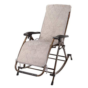 FGVBC Sedia a Dondolo da Giardino reclinabile per Adulti Relax Comfort Sedia da Sdraio Pieghevole Sedie a Sdraio Reclinabile con Cuscini per Patio Portico Giardino Prato Campeggio