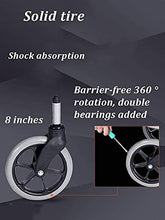 Carrozzine Semoventi, Trasportatori Portatili da Viaggio Alluminio, Pieghevoli Portatili Fascia da Viaggio Pedali Antiscivolo Semoventi Anziani Disabili Scooter Senior/Disab A