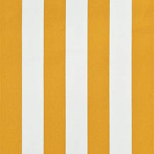 VidaXL Tenda da sole retrattile con LED, 350 × 150 cm, giallo e bianco