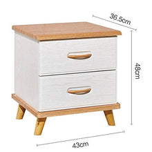 BJLWTQ Nordic Semplice Comodino Moderno Minimalista Assemblea Economico Comodino Camera Due cassetti Angolo Cabinet Facile Lockers