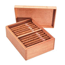 SHAOXI Vassoio di Cenere di Sigaro Desktop Cigar Humidor, Cedar Cigar Box di stoccaggio Bene Seal Design con Vassoio e divisore Regolabile