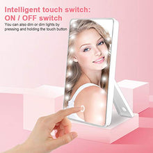 WXL Specchi da Tavolo Vanity Specchio Touch Screen 16 luci Luminose Rotazione Regolabile con Specchio cosmetico tavolino per Trucco con Specchio Illuminato Specchio Trucco con LED