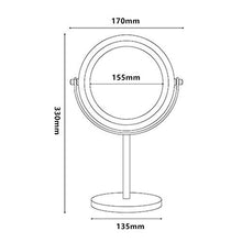 Specchio da trucco con luce a LED, specchio cosmetico con ingrandimento 10x, girevole a 360°, specchio da trucco per camera da letto o bagno, 7 pollici (colore -, dimensioni: -)
