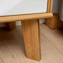 AIYIXUE - Comodino utile comodino con cassetti, comodino con comodino e comodino in legno, naturale, 40 x 30 x 58 cm