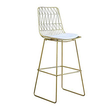 GLJMTY Sgabelli da Bar Moderni, Sedie Alte da Bancone da Cucina con Gambe in Metallo Iron Art E Schienale Alto