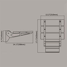 KHFJ Sedile da BagnoSgabello A Muro Sgabello per Doccia da Bagno Base in Acciaio Inox Sedia Pieghevole A Muro Sgabello Scarpe PancaSedile da Bagno Leggero