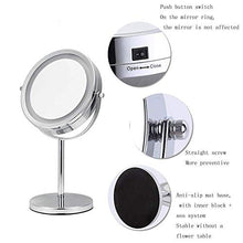 aipipl Specchio per Il Trucco 7 Specchio per Il Trucco bifacciale Specchio per Il Trucco autoportante Illuminato da Uomo Professionale Donna Bagno Bellezza da Barba Vanity LED Specchio per Il trucc