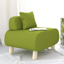 Divano per Living Room Individual Cloth Lazy Small Sofa Semplice e Moderna Poltrona per Soggiorno e Ufficio (Color : Yellow, Size : 56 * 54.5 * 50cm)