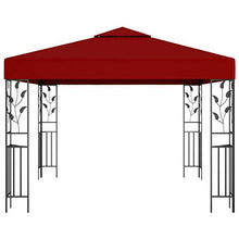 E E-NICES Gazebo 3x3 m Rosso Vino