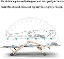 Zero-Gravity - Poggiatesta reclinabile, pieghevole, in tessuto traspirante, rimovibile, in cotone, per giardino, balcone, pesca, 200 kg.