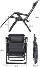 FAGavin. Sdraio da Spiaggia Zero Gravity Chaise, Patio Lounger Sedia, Pieghevole Sedia da Giardino Reclinabile Regolabile con Supporto di Tazza, con Sdraio Traspirante Cuscini Pieghevole