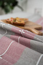 Wandskllss Tovaglia Pizzo di Cotone Tovaglie Nappe, Tovaglie Impermeabili Muffa, Tovaglie for Banchetti (Color : Pink Stripes, Size : 140x250)