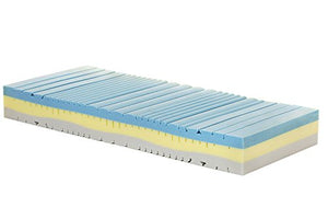 Materasso Memory Singolo Modello Melody, Misura 80x190 H23 cm, con Rivestimento Aloe Argento Zip Sfoderabile Anallergico antiacaro con 7 Zone di portanza differenziata