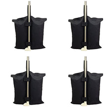 YELAIYEHAO un pezzo unico ombrello base, grande apertura per la sabbia, fillable portaombrelli titolare all'aperto patio ombrelli (4PCS, BLACK)