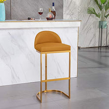 CMX-Barhocker Sgabelli da Bar Sedie da Bar in Pelle Sintetica Sedie da bancone della Cucina per Colazione Gambe in Metallo Sgabelli da Bar Sgabelli Alti con schienali e poggiapiedi