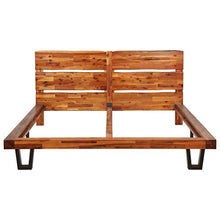 SKM Giroletto con Bordi Vivi in Legno Massello di Acacia 160 cm