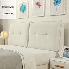 WENZHE Cuscino Testiera Letto Cuscini Lettura Capezzale, Schienale Custodia Morbida Non Crolla Lavabile, Usato per Sala Hotel, 11 Dimensioni (Color : A-Beige, Size : 180x60x10cm)