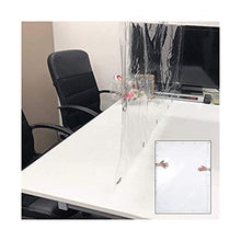 GDMING Telone Occhiellato- Impermeabile PVC Telone- Trasparente Partizione Tenda con Occhielli per Interno All'aperto Reception del Cassiere, Personalizzabile (Color : Chiaro, Size : 2x6m)