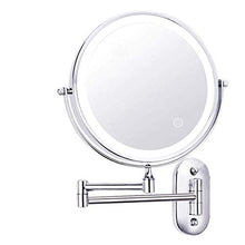 WZDD Specchio per Trucco da Parete, Specchio Ingranditore 5X con Luce LED, Removibile Bifacciale Specchio Cosmetico - Ideale per Bagno Hotel Spa