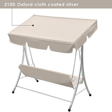 HelloCreate, set di copertura per altalena impermeabile per patio e altalena + copri sedile per altalena a 3 posti
