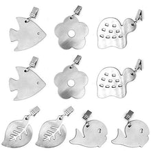 INTVN 10 Pezzi Pesi della Tovaglia, Clip di Tovaglia,Ganci fermatovaglia da Giardino,in Acciaio Inossidabile, per Tabelle, Indoor & Outdoor, Antivento,Decorazione