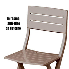 Piushopping Set 4 SEDIE da Giardino, Sedia Poltrona Pieghevole in Resina da Esterno, Campeggio (Tortora)