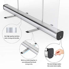 JMAR Banner Roll-up Schermo Trasparente, Utilizzato per Lo Shopping E L'uso E Il Dialogo in Ufficio, Banner in Lega di Alluminio Anti Goccia 120x200cm